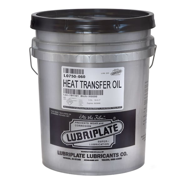 Lubriplate Heat Transfer Oil, 5 Gal Pail, Iso-100 Fluid For Heat Transfer Systems L0750-060 - main